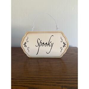 Halloween "Spooky" Sign Decoration